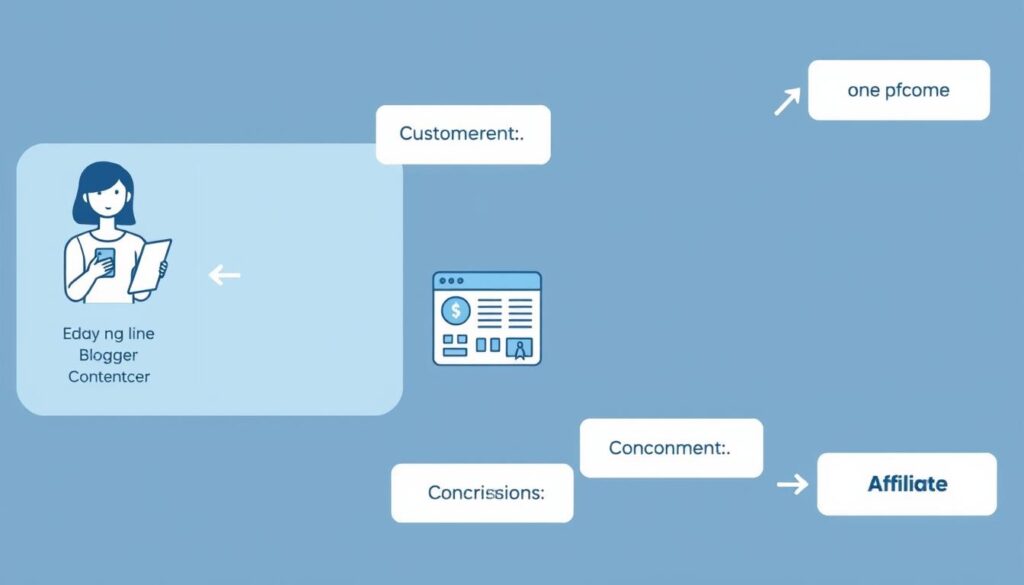 Affiliate Marketing process diagram showing how commissions flow from customer purchases in 2025 Affiliate Marketing process diagram showing how commissions flow from customer purchases in 2025
