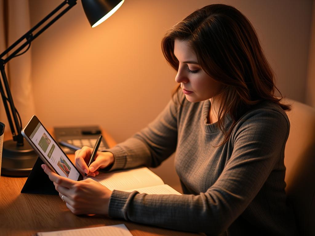 Woman taking notes about emotional triggers to make him obsessed with you through understanding psychology Woman taking notes about emotional triggers to make him obsessed with you through understanding psychology