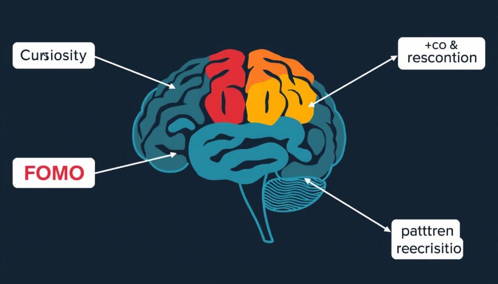 Brain visualization showing how hooks trigger psychological responses