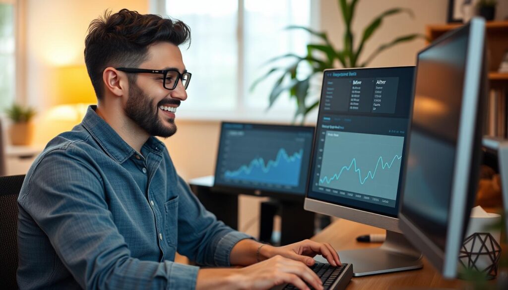 Content creator celebrating successful engagement from well-crafted hooks