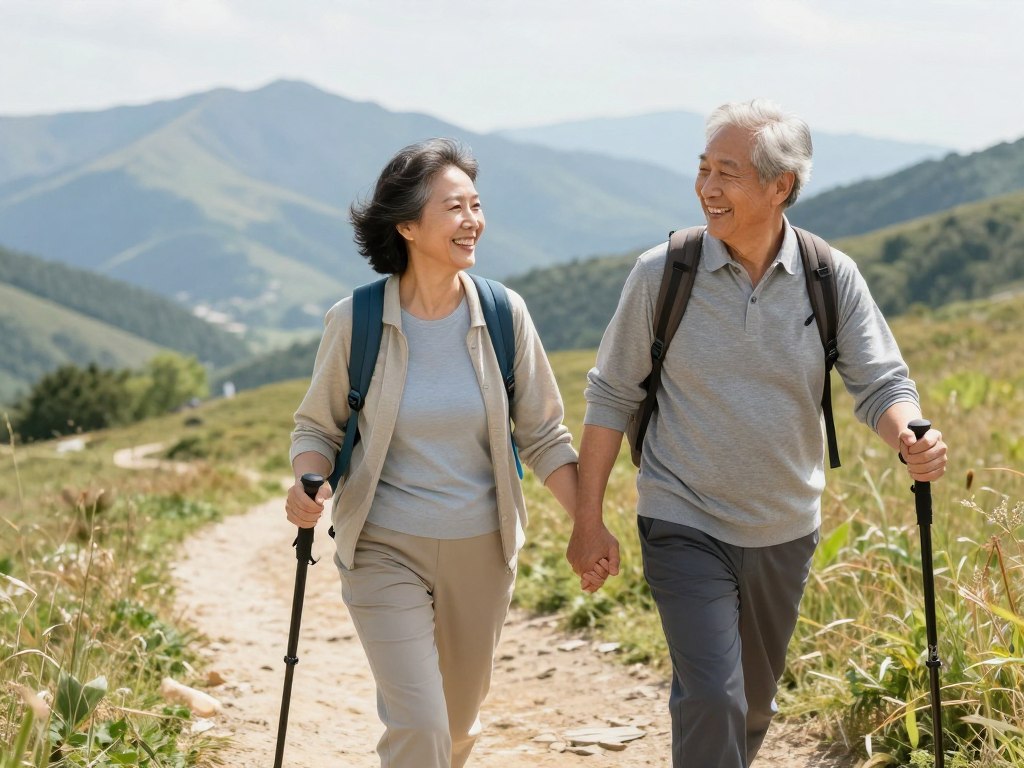 Active senior enjoying outdoor activities pain-free