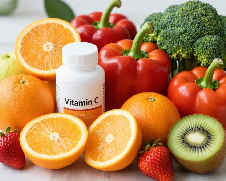 Vitamin C rich foods and supplements for collagen synthesis